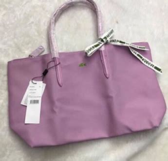 authentic lacoste tote bag original vs fake|counterfeit lacoste purse.